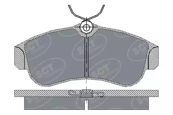 sp157pr SCT Germany Тормозные колодки