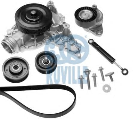 55178801 Ruville Комплект поликлиновых ремней + помпа