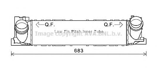 BW4465 AVA Quality Cooling Интеркулер