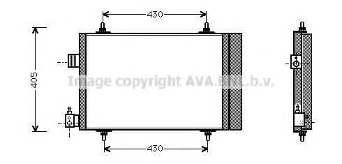 CN5173D AVA Quality Cooling Радиатор кондиционера