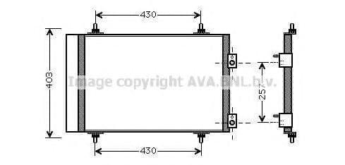 CNA5240D AVA Quality Cooling Радиатор кондиционера