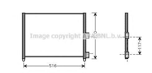 FTA5303 AVA Quality Cooling Радиатор кондиционера