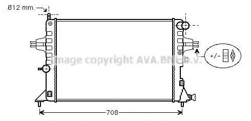 OL2296 AVA Quality Cooling Радіатор охолодження двигуна
