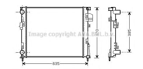 RT2303 AVA Quality Cooling Радиатор охлаждения двигателя