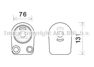 RT3607 AVA Quality Cooling Масляный радиатор двигателя