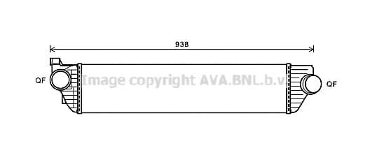 RTA4498 AVA Quality Cooling Інтеркулер