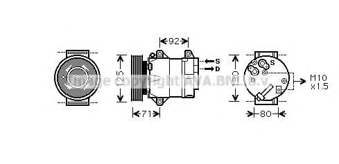 RTAK103 AVA Quality Cooling Компрессор кондиционера
