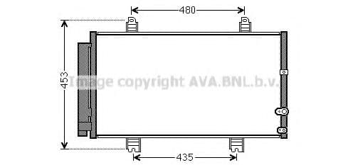 TO5653D AVA Quality Cooling Радиатор кондиционера для Lexus GS