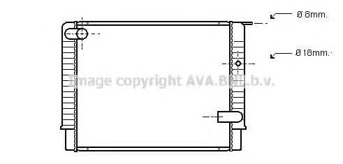 VO2033 AVA Quality Cooling Радиатор охлаждения двигателя