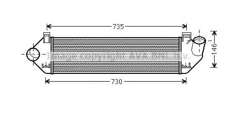 VOA4134 AVA Quality Cooling Интеркулер