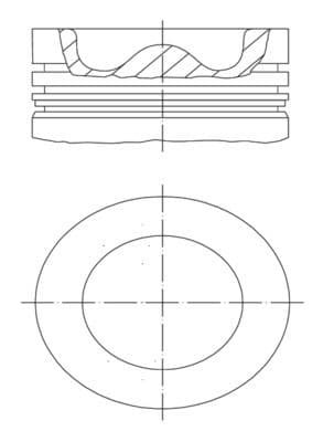 011pi00109002 Mahle Поршень двигуна