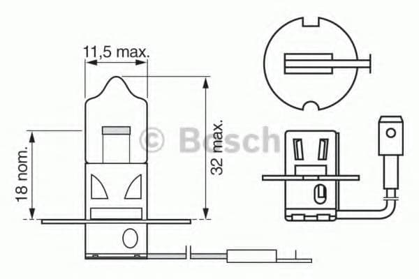 1 987 302 035 Bosch Лампа дальнего света