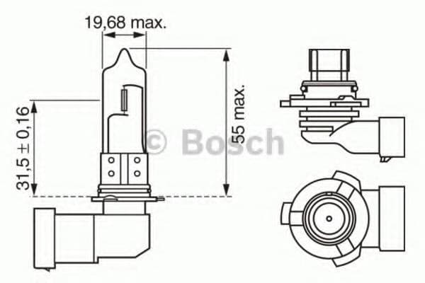 1 987 302 154 Bosch Лампа дальнього світла