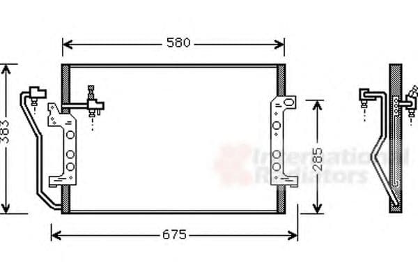 30005289 Van Wezel Радиатор кондиционера для Mercedes A-Class