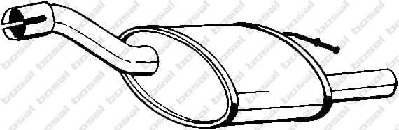 154-371 Bosal Глушитель выхлопных газов конечный для Ford Focus