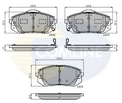 CBP31768 Comline Тормозные колодки