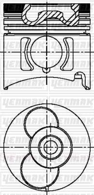 3104389000 Yenmak Поршень двигуна для Isuzu Trooper
