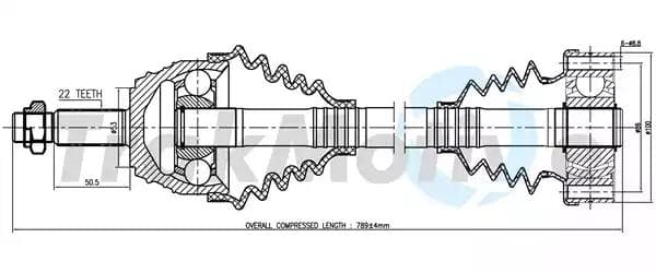 301021 TrakMotive Полуось