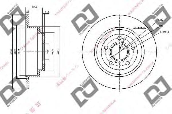 BD1071 DJ Parts Гальмівний диск