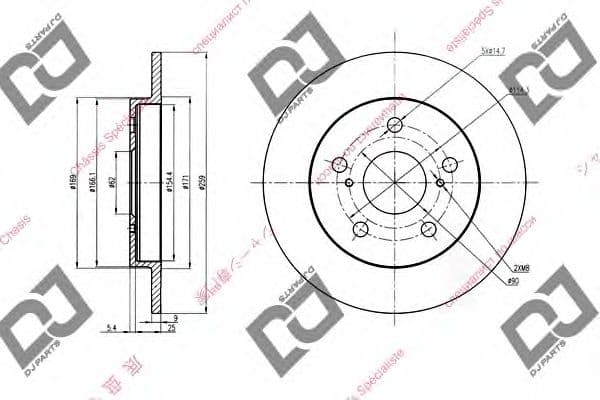 BD1421 DJ Parts Тормозной диск