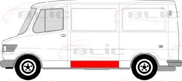6505-06-3545001P BLIC Крыло заднее для Mercedes T1