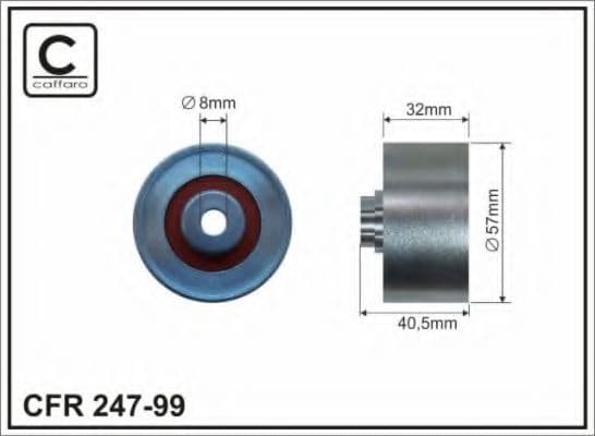 247-99 Caffaro Обводной ролик ремня ГРМ