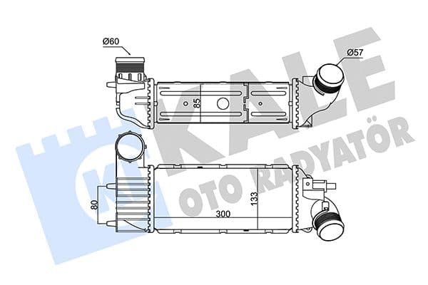 352285 Kale Oto Radyatör Інтеркулер для Peugeot 607