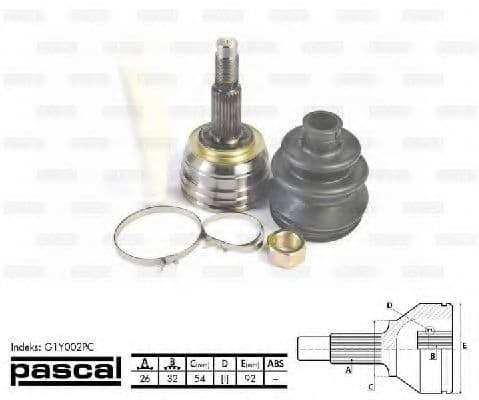 G1Y002PC Pascal Граната для Chrysler Voyager