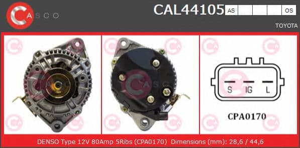 CAL44105AS Casco Генератор