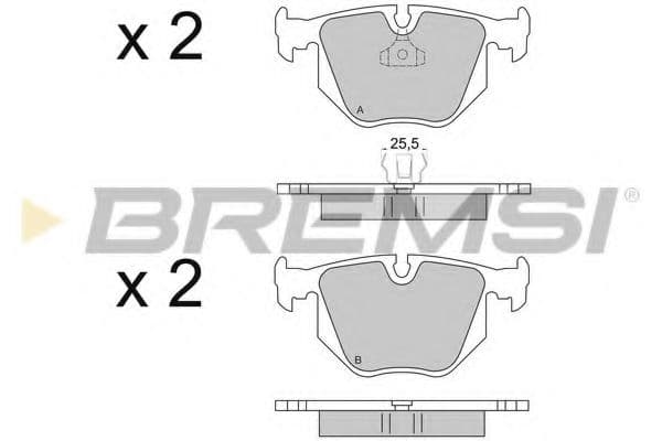 BP2652 Bremsi Тормозные колодки