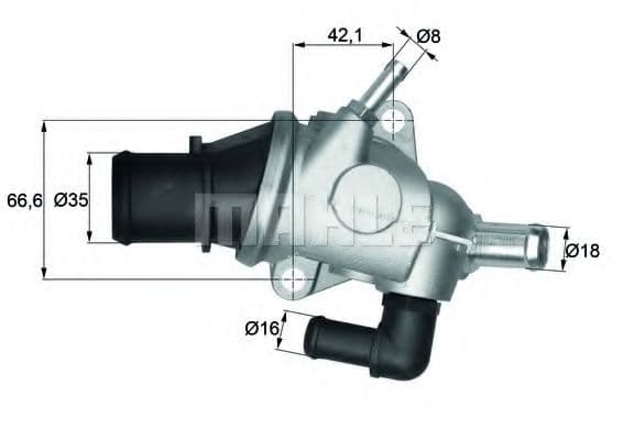 TI 125 88 Behr Hella Термостат