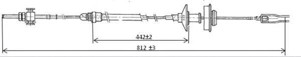 FCC421040 Ferodo Трос сцепления для Peugeot 505