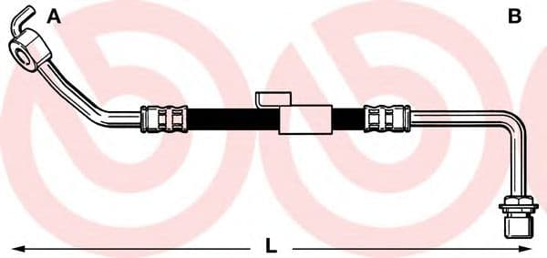 T 24 010 Brembo Гальмівний шланг