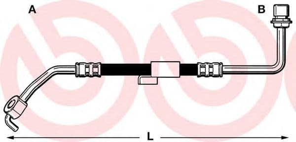 T 24 011 Brembo Гальмівний шланг