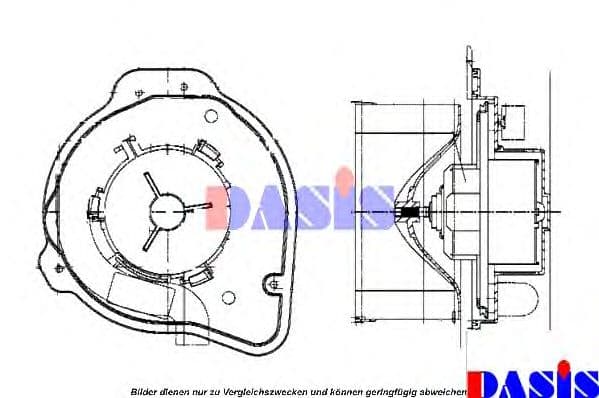 229004N Aks Dasis Вентилятор салона