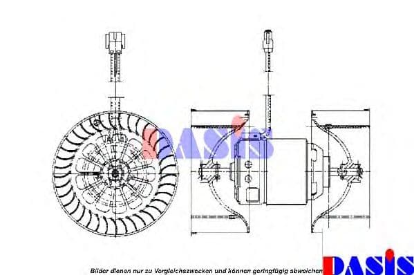 740130N Aks Dasis Вентилятор салона для BMW 3 Series