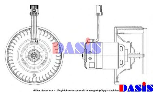 740543N Aks Dasis Вентилятор салона
