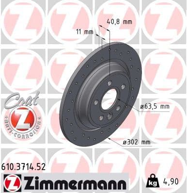 610371452 Zimmermann Гальмівний диск