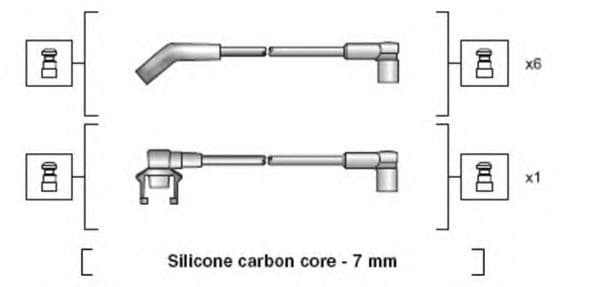 941318111128 Magneti Marelli Комплект дротів запалювання для Ford Ranger