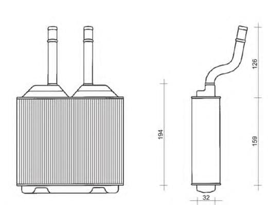 350218261000 Magneti Marelli Радиатор печки