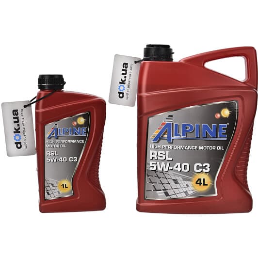 Alpine RSL C3 5W-40 моторное масло