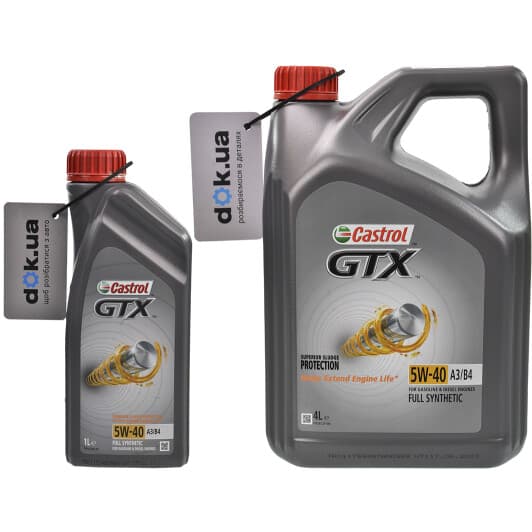 Castrol GTX A3/B4 5W-40 моторна олива
