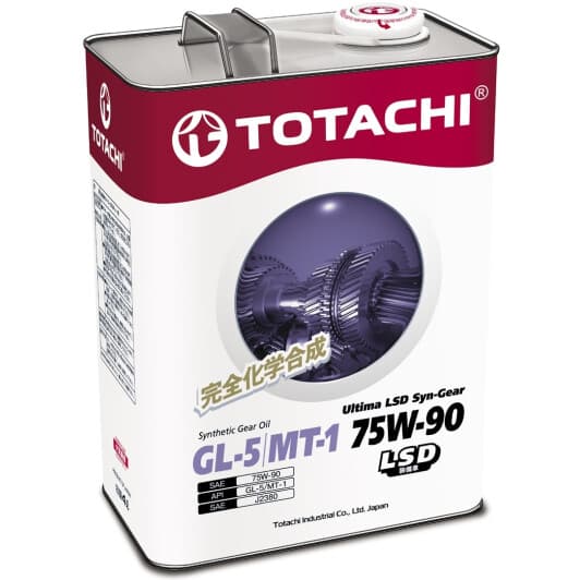 Totachi Ultima LSD Syn Gear GL-5 MT-1 75W-90 (4 л) трансмиссионное масло