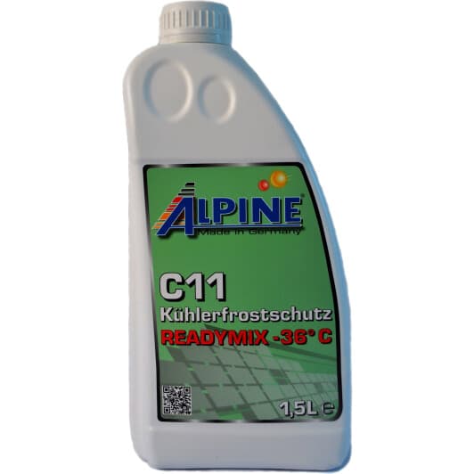 Alpine Ready Mix G11 зеленый -36 °C готовый антифриз