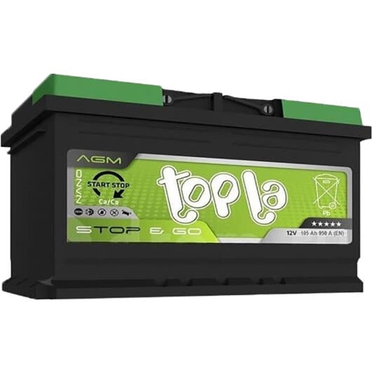Аккумулятор Topla 6 CT-105-R AGM Start Stop 114105