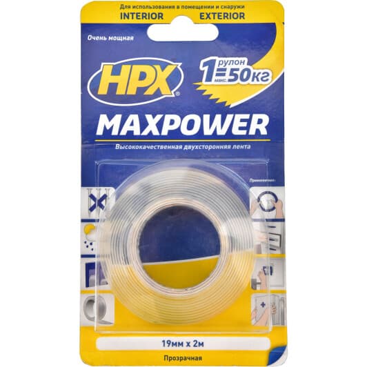Двухсторонний скотч HPX ht1902 19 мм x 2 м