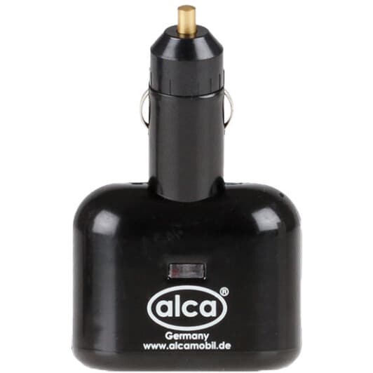 Розгалужувач прикурювача з USB Alca 2 в 1 + 2 USB 510100