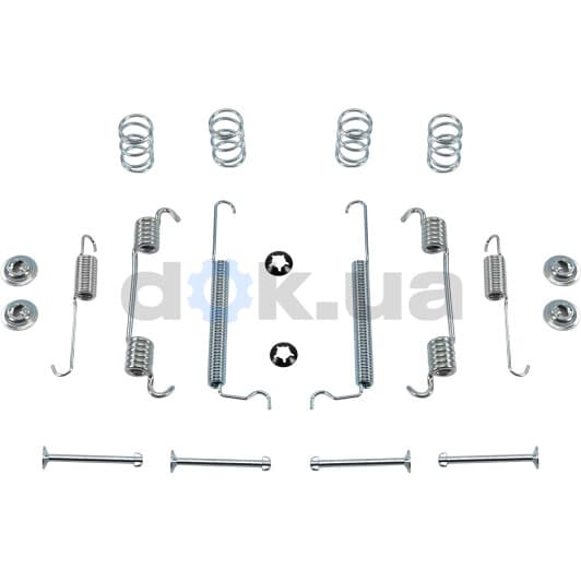1264001210 JP Group Монтажный комплект барабанных тормозных колодок