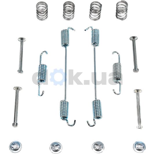 7923796 NK Монтажний комплект барабанних гальмівних колодок для Fiat Doblo