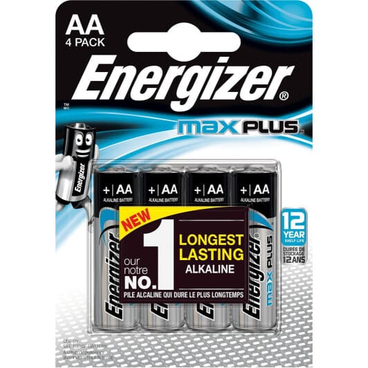 Батарейка Energizer Max Plus 257-1006_4 AA (пальчикова) 1,5 V 4 шт